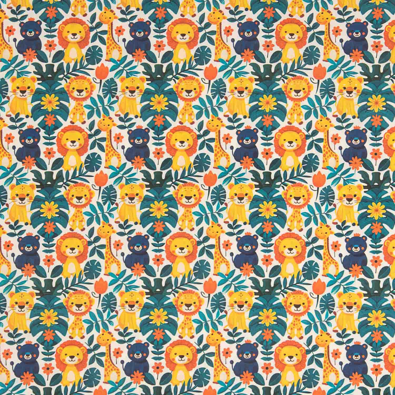 Children’s Safari Print Cotton Poplin - Ribes y Casals