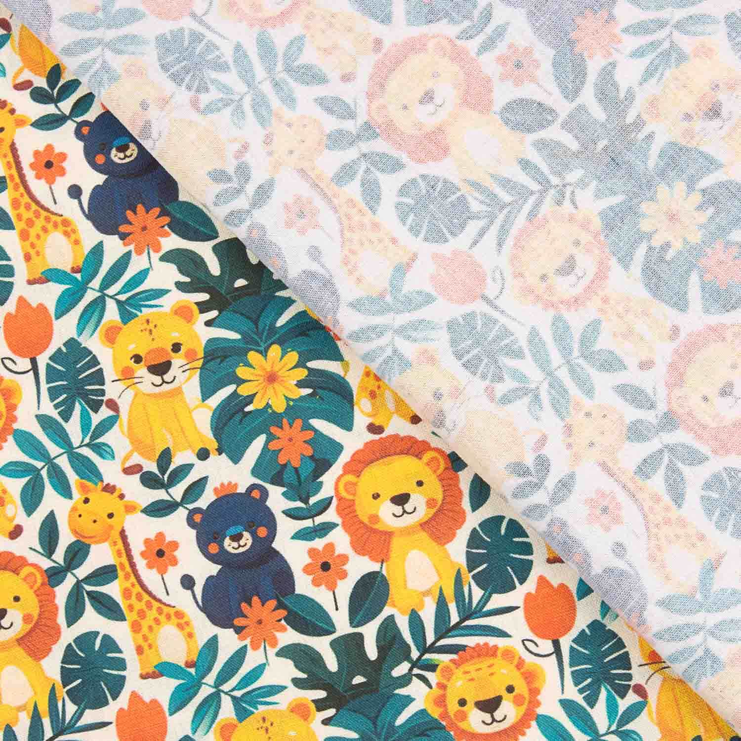 Children’s Safari Print Cotton Poplin - Ribes y Casals