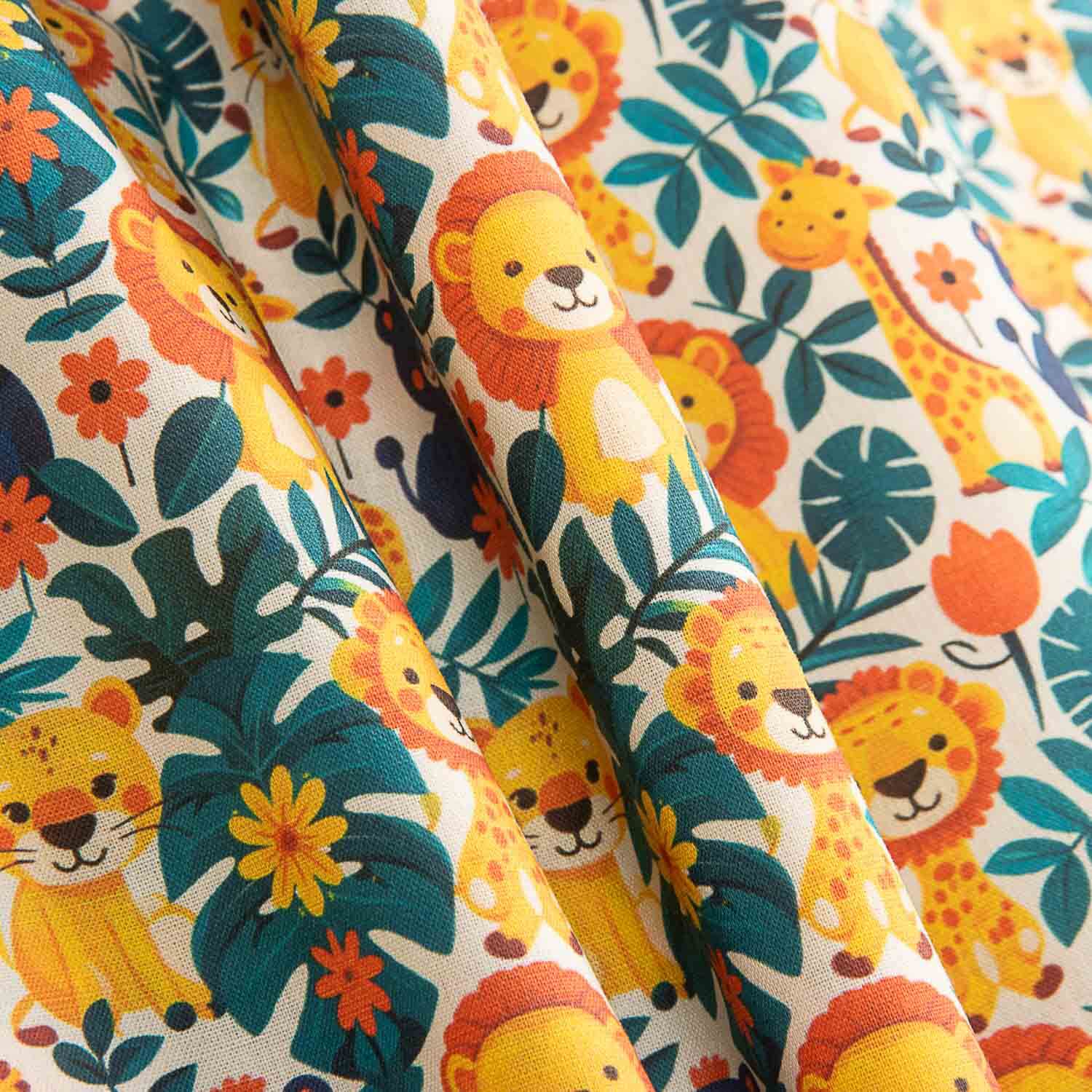 Children’s Safari Print Cotton Poplin - Ribes y Casals