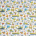 Children’s Construction Print Cotton Poplin - Ribes y Casals