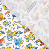 Children’s Construction Print Cotton Poplin - Ribes y Casals