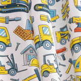 Children’s Construction Print Cotton Poplin - Ribes y Casals
