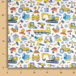 Children’s Construction Print Cotton Poplin - Ribes y Casals