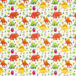 Children’s Dinosaur Print Cotton Poplin - Ribes y Casals