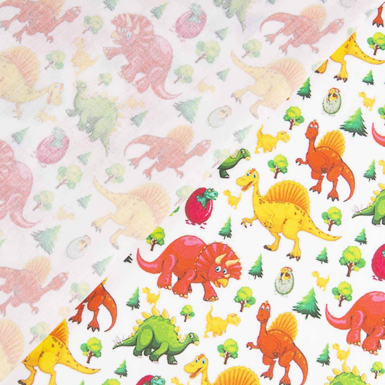 Children’s Dinosaur Print Cotton Poplin - Ribes y Casals