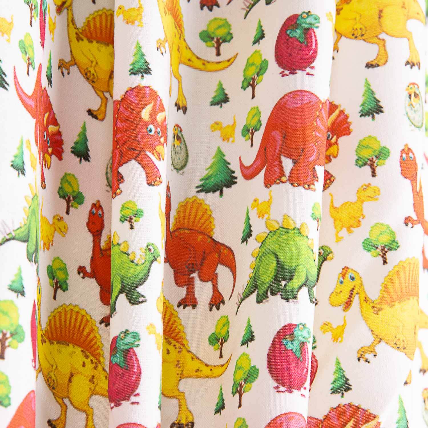 Children’s Dinosaur Print Cotton Poplin - Ribes y Casals