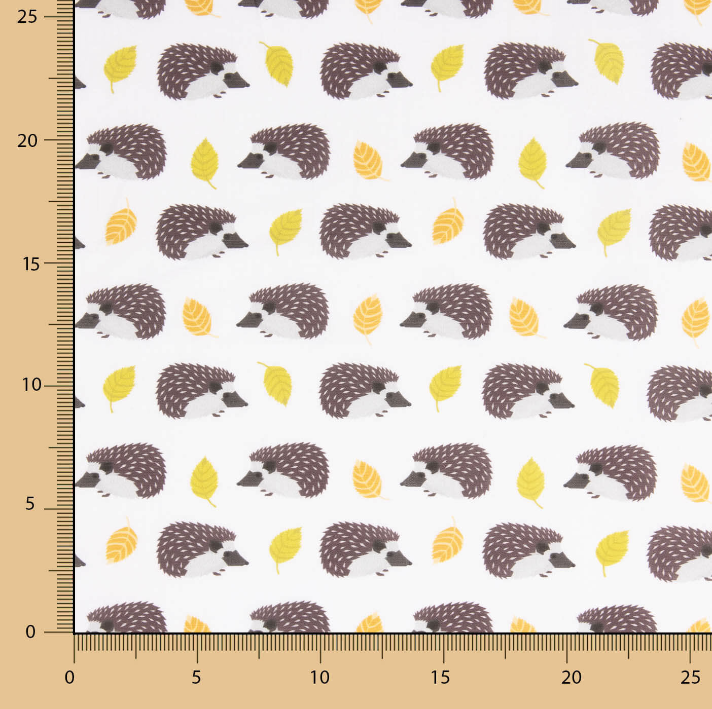Children’s Hedgehog Print Cotton Poplin - Ribes y Casals