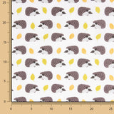 Children’s Hedgehog Print Cotton Poplin - Ribes y Casals