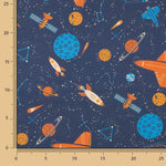 Children’s Space Print Cotton Poplin - Ribes y Casals