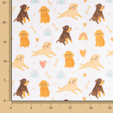 Children’s Puppy Print Cotton Poplin - Ribes y Casals