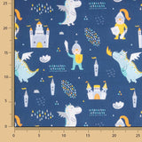 Poplin Cotton Knights and Dragons - Ribes y Casals