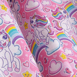 Poplin Cotton Unicorns and Rainbows - Ribes y Casals