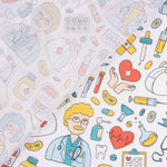 Printed Cotton Poplin Children's Medical - Ribes y Casals