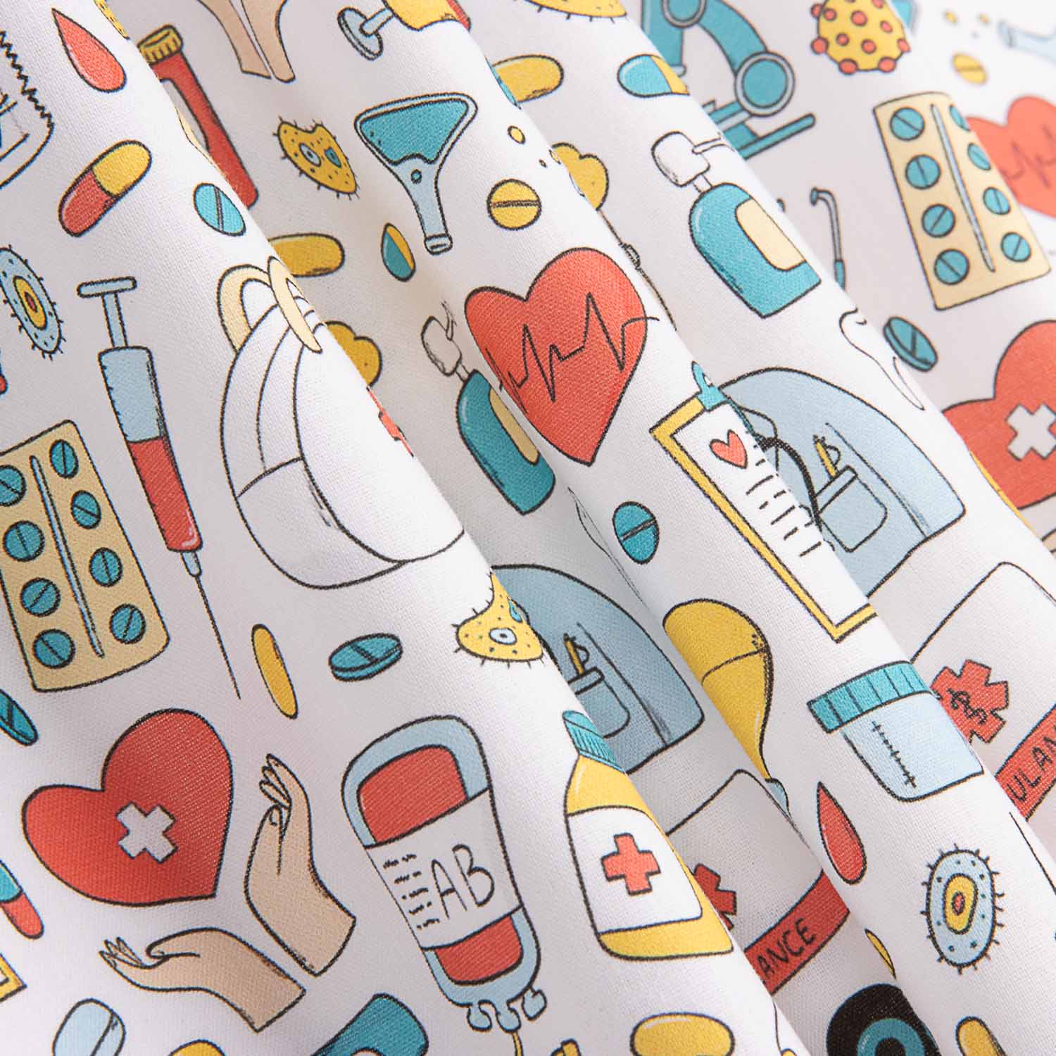 Printed Cotton Poplin Children's Medical - Ribes y Casals