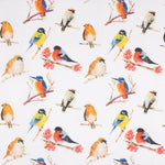 Poplin Cotton Printed Birds Colours - Ribes y Casals