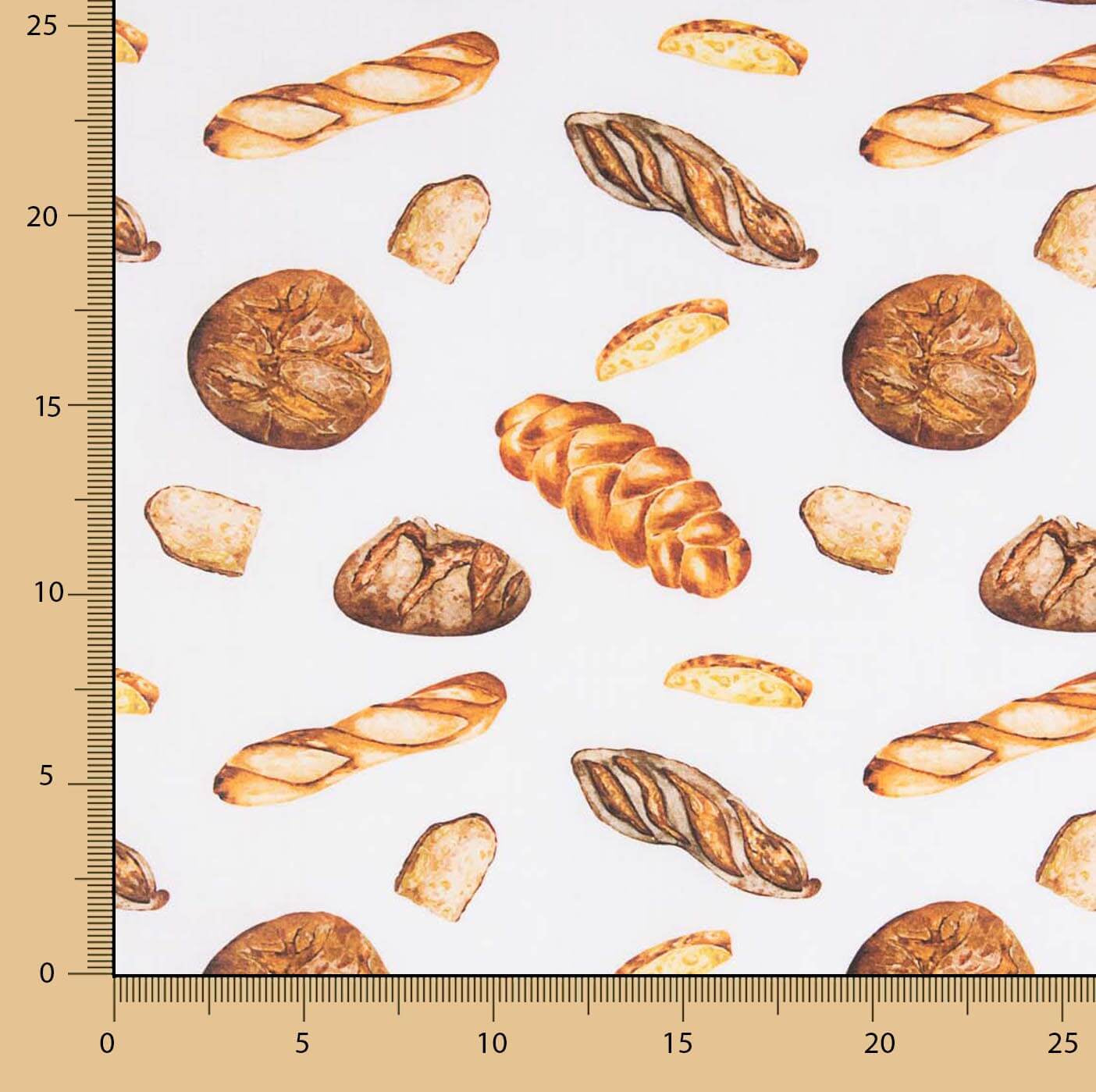 Printed Cotton Poplin Bakery - Ribes y Casals
