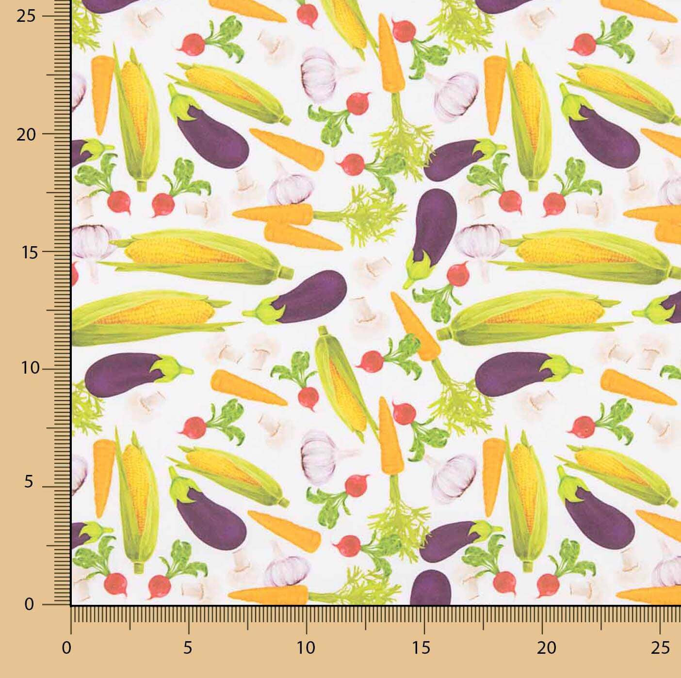 Printed Cotton Poplin Vegetable - Ribes y Casals