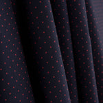 Fine Poplin Shirting Navy Red Polka Dots - Ribes y Casals