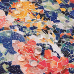 Resin-coated Water-repellent Floral Print Mosaic Colour - Ribes y Casals
