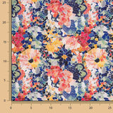 Resin-coated Water-repellent Floral Print Mosaic Colour - Ribes y Casals
