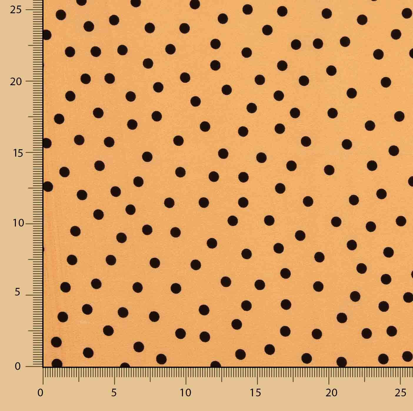 Koshibo Lunares 7 mm Papaya / Negro - Ribes y Casals