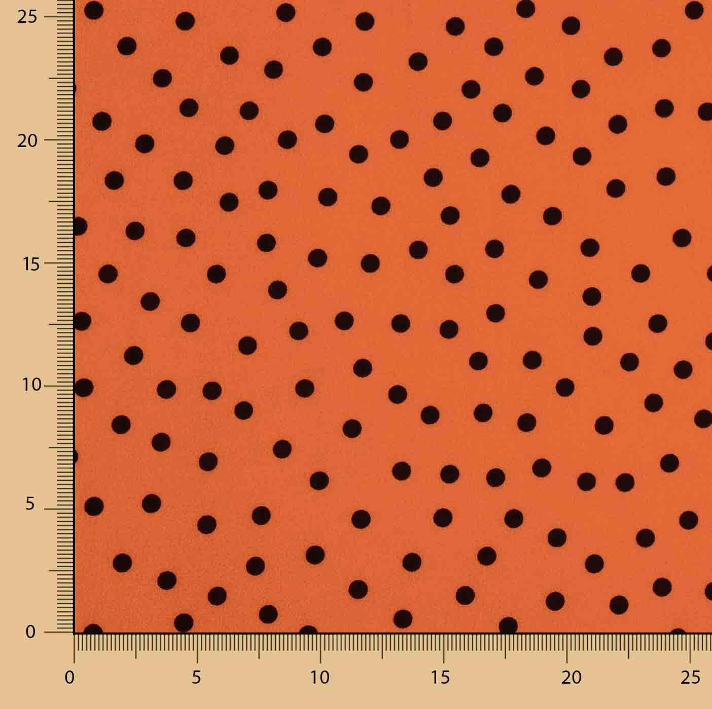 Koshibo Lunares 7 mm Naranja Quemado / Negro - Ribes y Casals