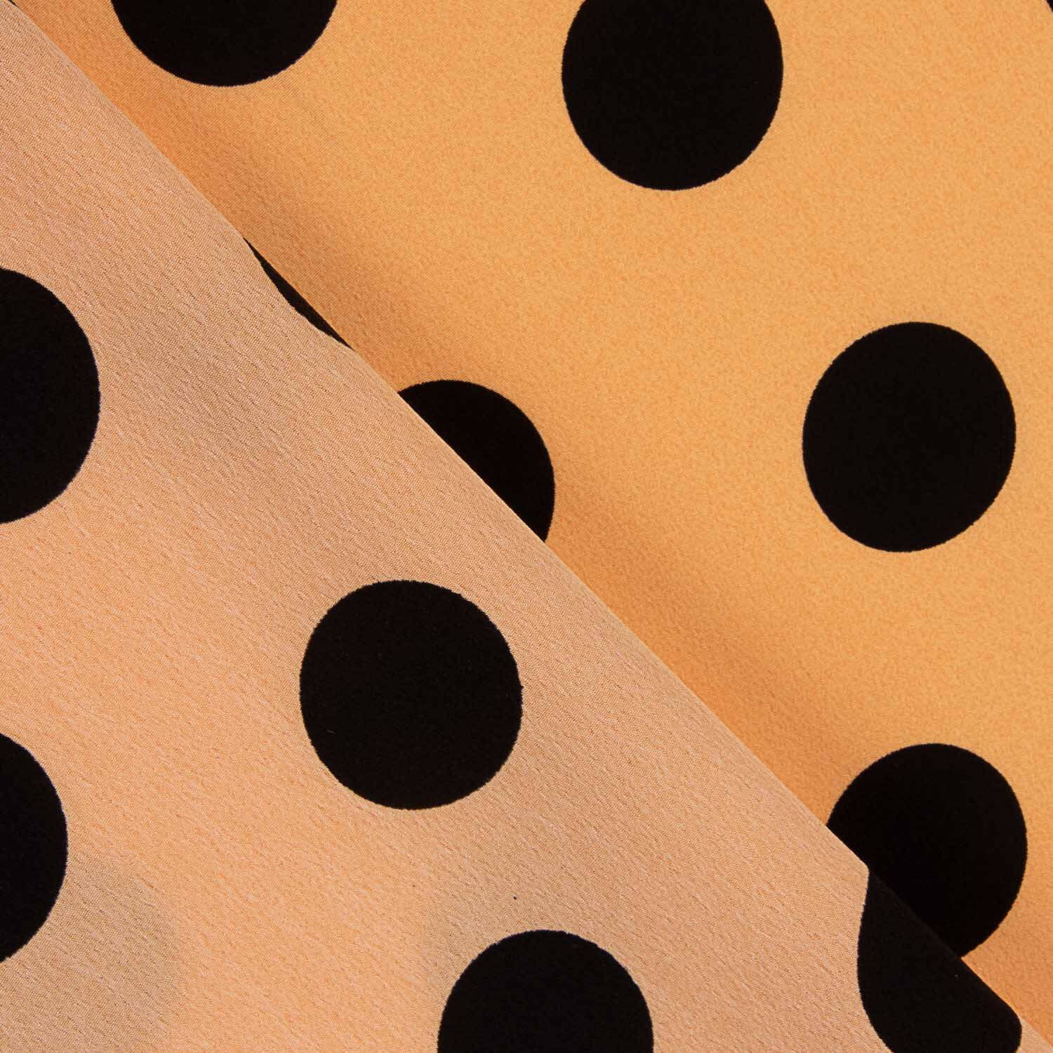 Koshibo Polka Dots 33 mm Papaya / Black - Ribes y Casals