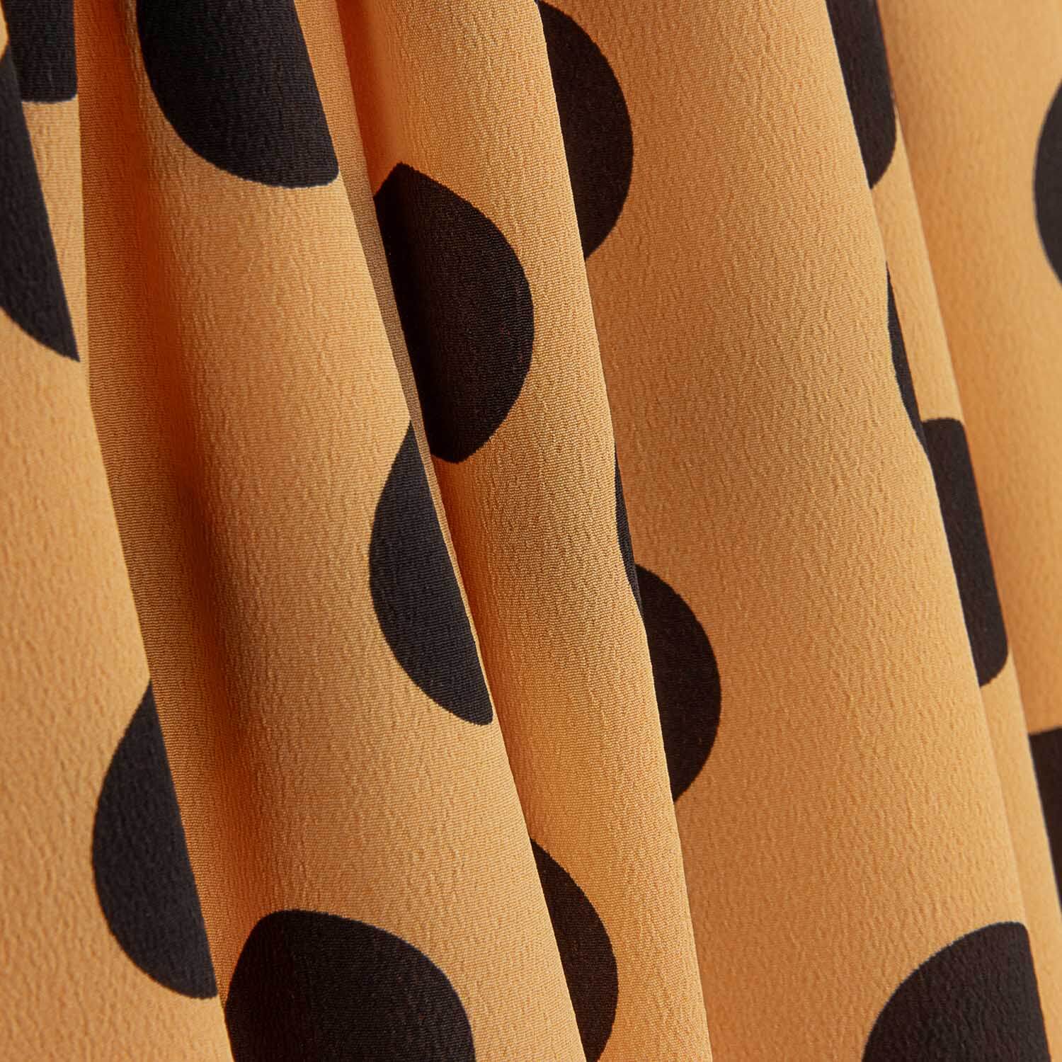 Koshibo Polka Dots 33 mm Papaya / Black - Ribes y Casals