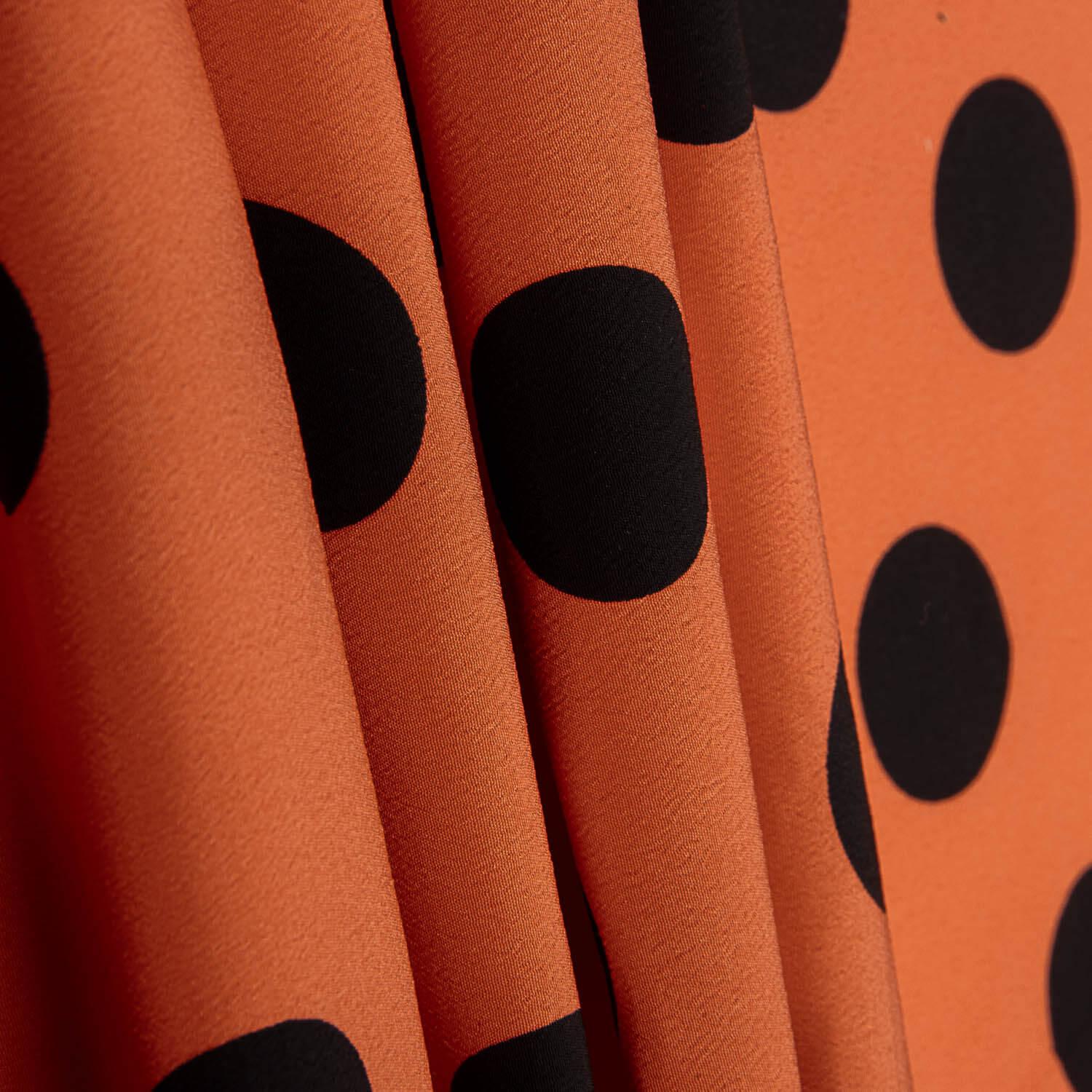 burnt orange polka dot dress Burnt Orange Minimalist Silhouette Canvas Print