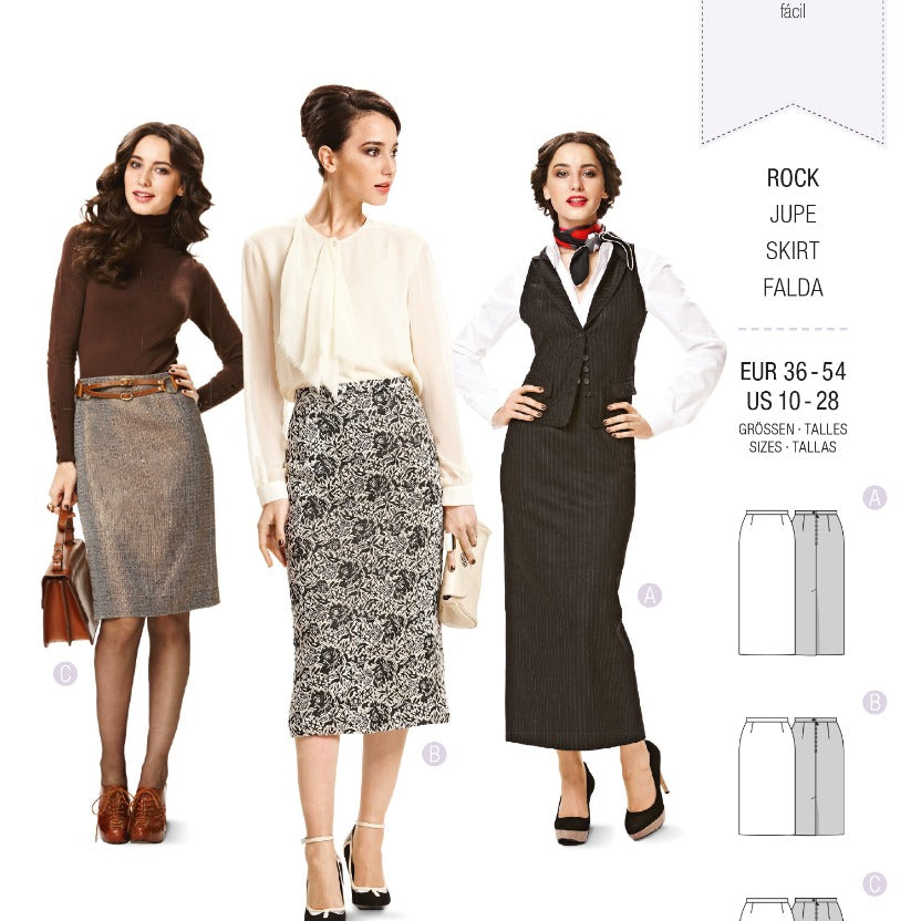 Burda Sewing Pattern 8765 Skirt - Ribes y Casals