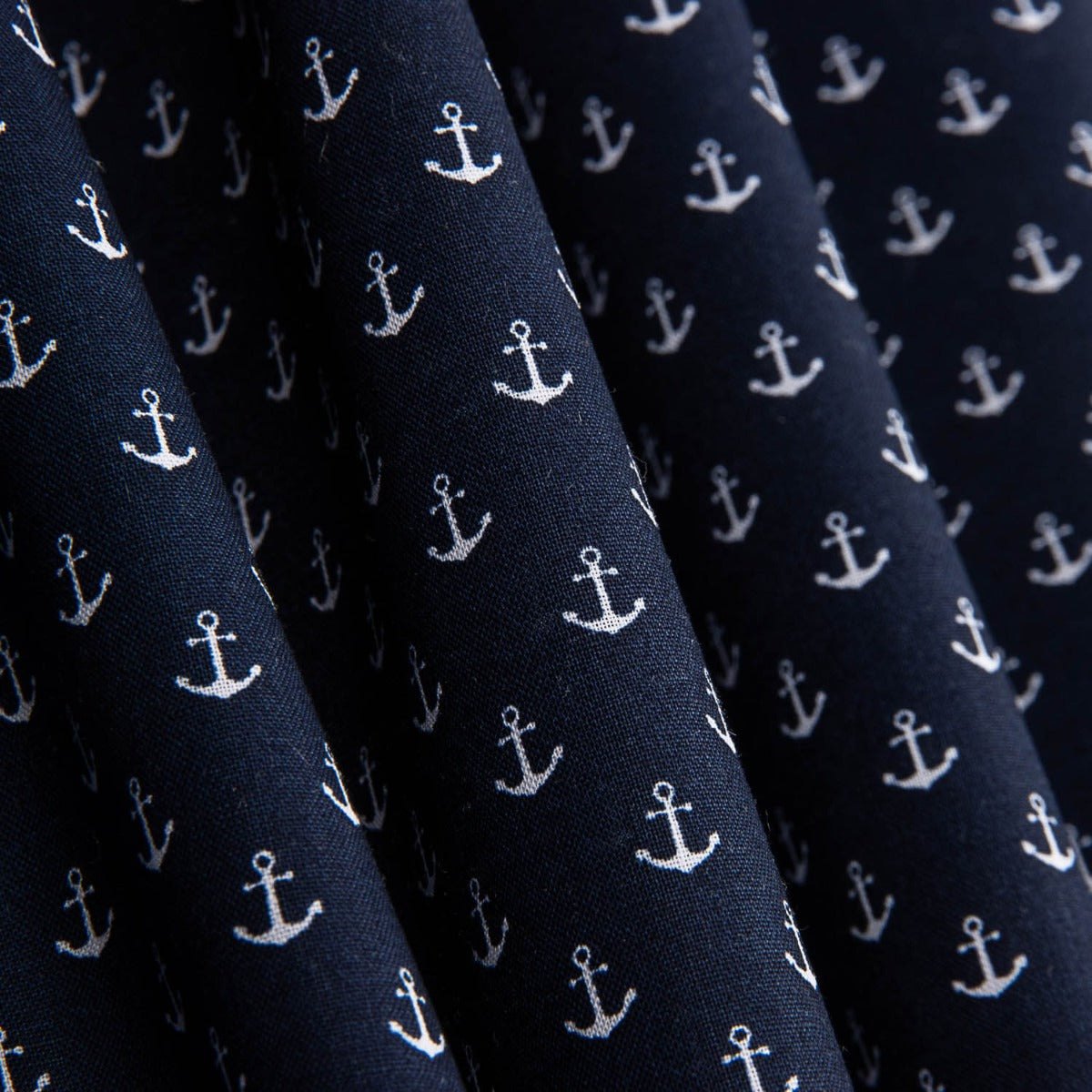 Retal Popelín Anclas Marino 100x140 cm - Ribes y Casals
