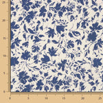 Blue Floral Bamboo Poplin - Ribes y Casals