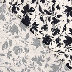Black Floral Bamboo Poplin - Ribes y Casals