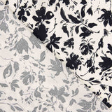 Black Floral Bamboo Poplin - Ribes y Casals