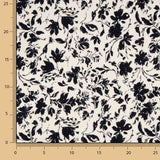 Black Floral Bamboo Poplin - Ribes y Casals