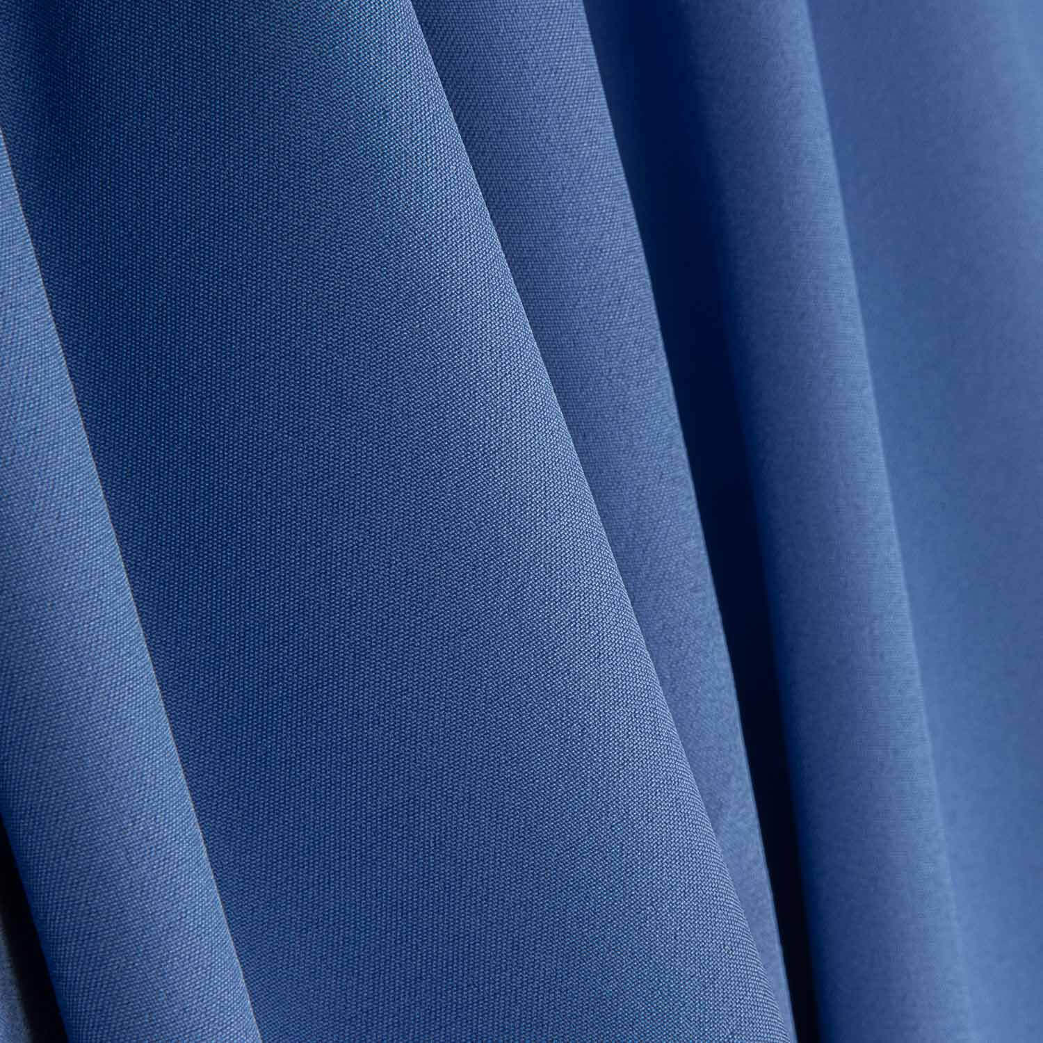 Serenity Blue Gabardine Stretch Trench Coat - Ribes y Casals