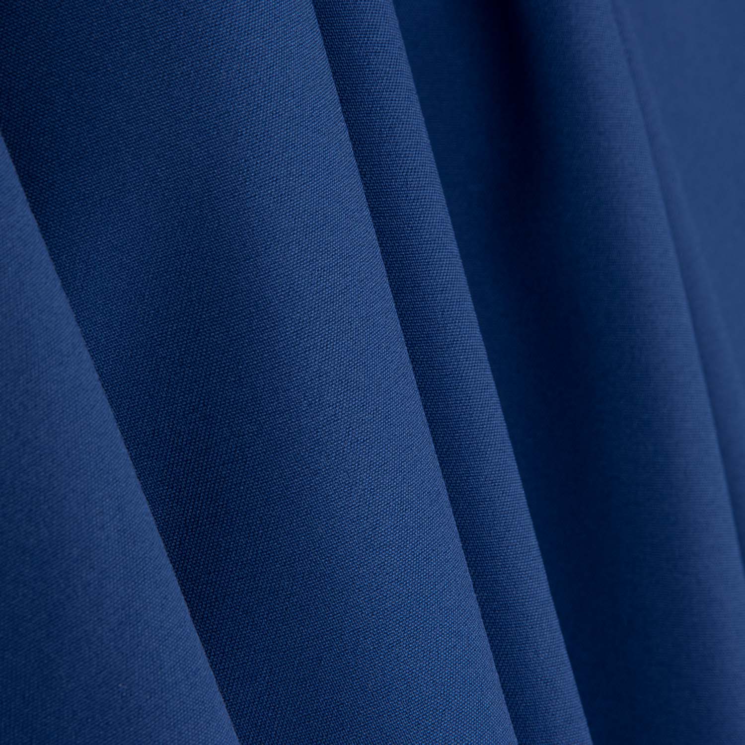 Electric Blue Plain Gabardine Stretch Trench Coat - Ribes y Casals