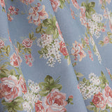 Blue Provence Roses Printed Viyela - Ribes y Casals