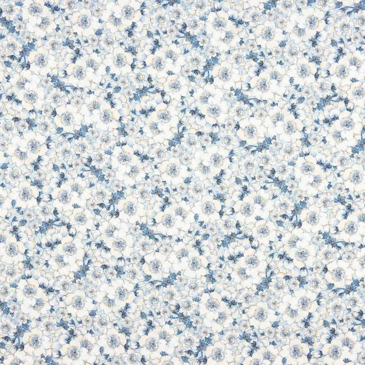 Wild Blue Cotton Viyella - Ribes y Casals