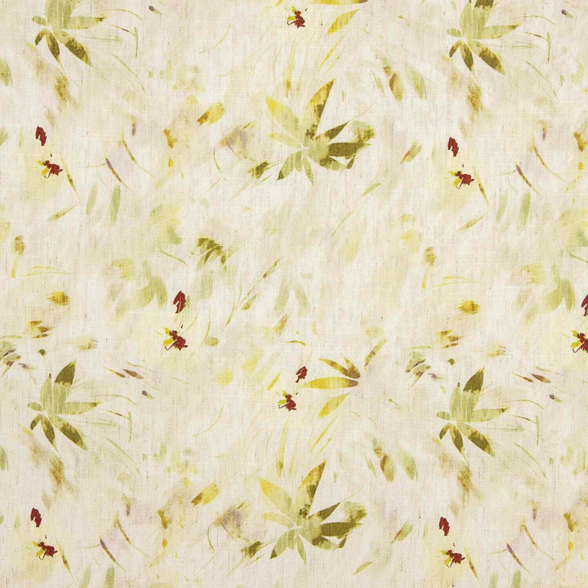 Natural Watercolour-Print Viscose-Linen - Ribes y Casals