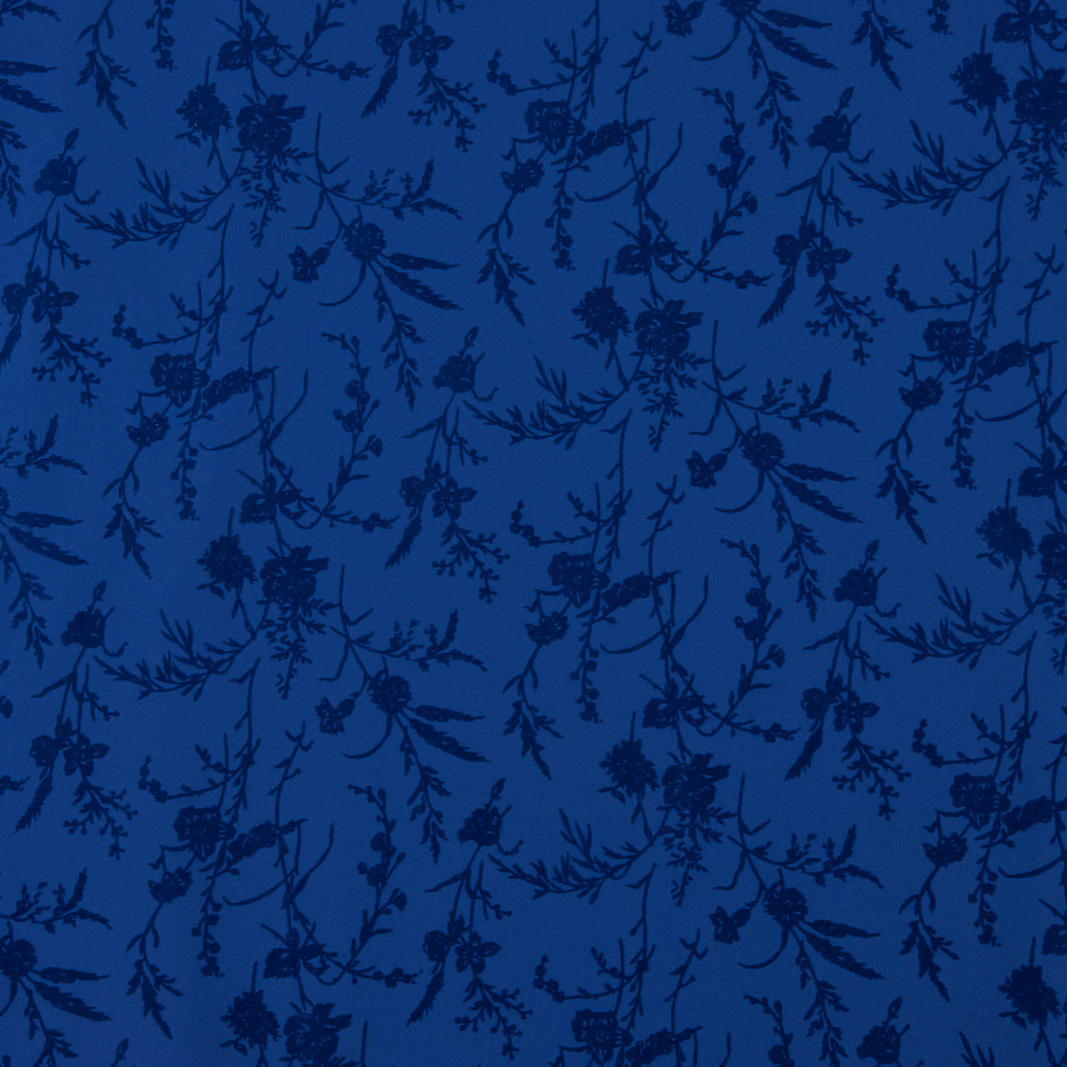 Koshibo Azulina Flocked Flowers Intense Blue - Ribes y Casals