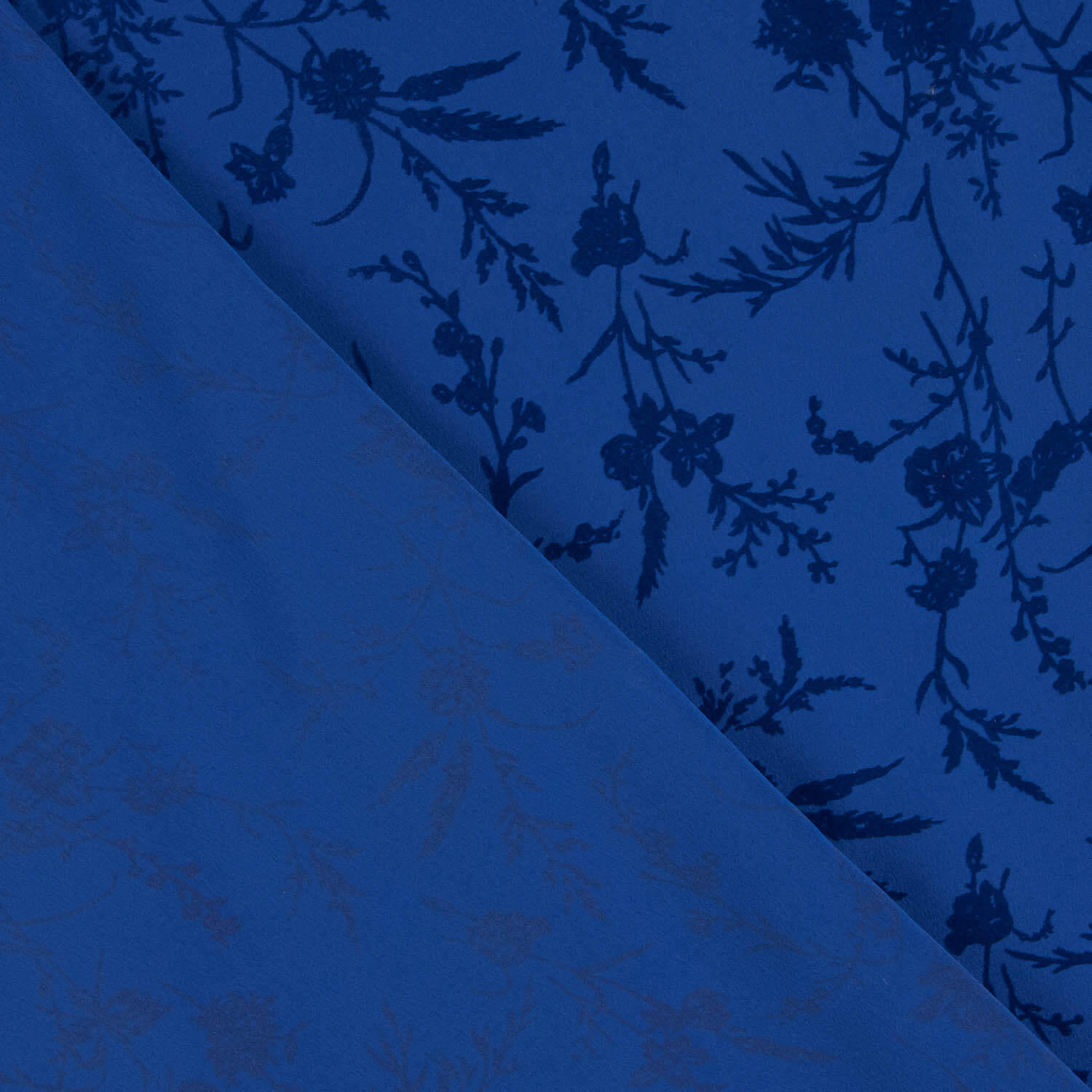 Koshibo Azulina Flocked Flowers Intense Blue - Ribes y Casals