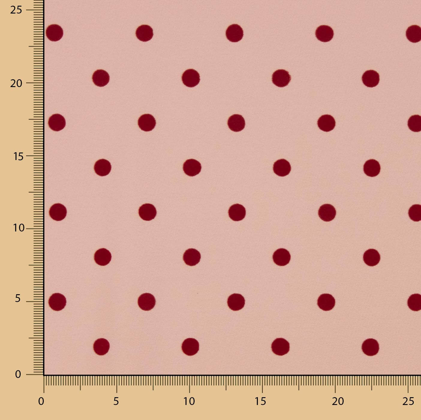 Koshibo Flocked Makeup Maroon - Ribes y Casals