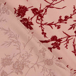 Koshibo Flocked Makeup Maroon Flowers - Ribes y Casals