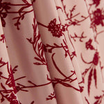 Koshibo Flocked Makeup Maroon Flowers - Ribes y Casals