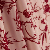 Koshibo Flocked Makeup Maroon Flowers - Ribes y Casals