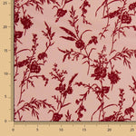 Koshibo Flocked Makeup Maroon Flowers - Ribes y Casals