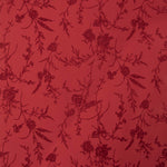 Red Koshibo Flocked Red Flowers - Ribes y Casals