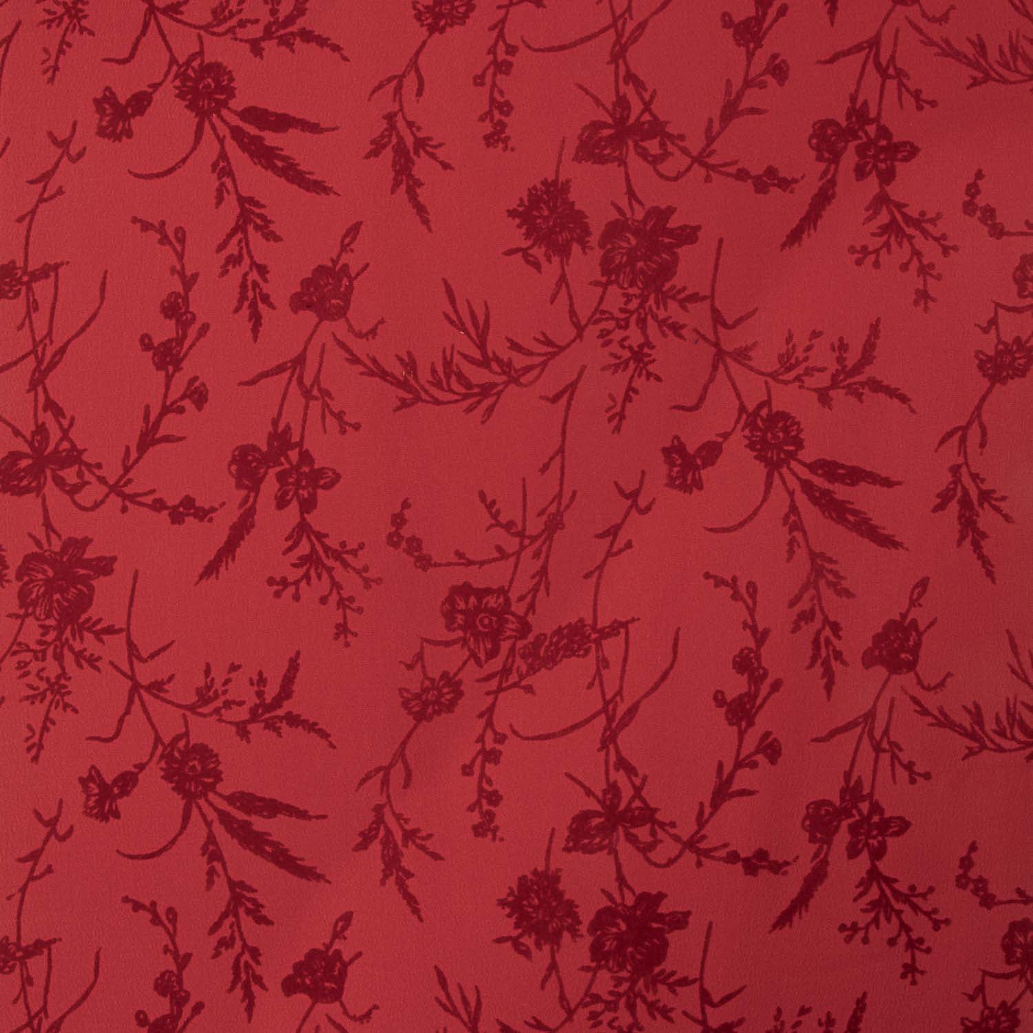 Red Koshibo Flocked Red Flowers - Ribes y Casals