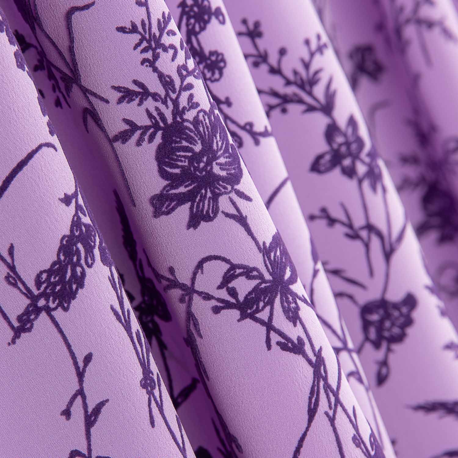 Koshibo Mallow Flocked Intense Lilac Flowers - Ribes y Casals